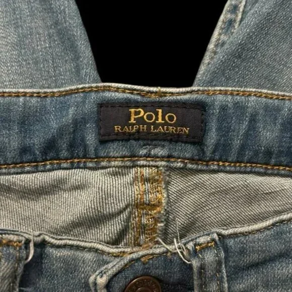Kids Polo blue distressed jeans Size L (12/14) - Picture 4 of 11